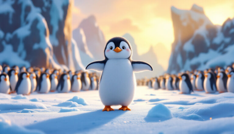 Paul, der schüchterne Pinguin, und sein großer Tanzmoment
