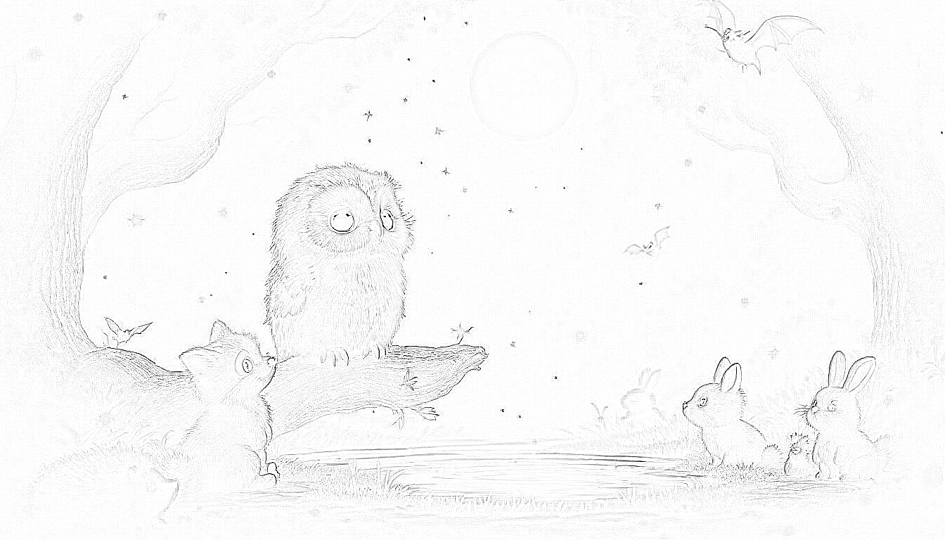 Elli, die kleine Eule, die das Dunkle fürchtete