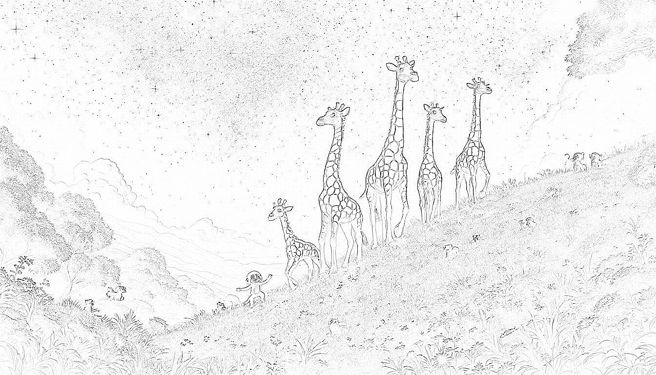 The Eight Giraffes’ Great Adventure