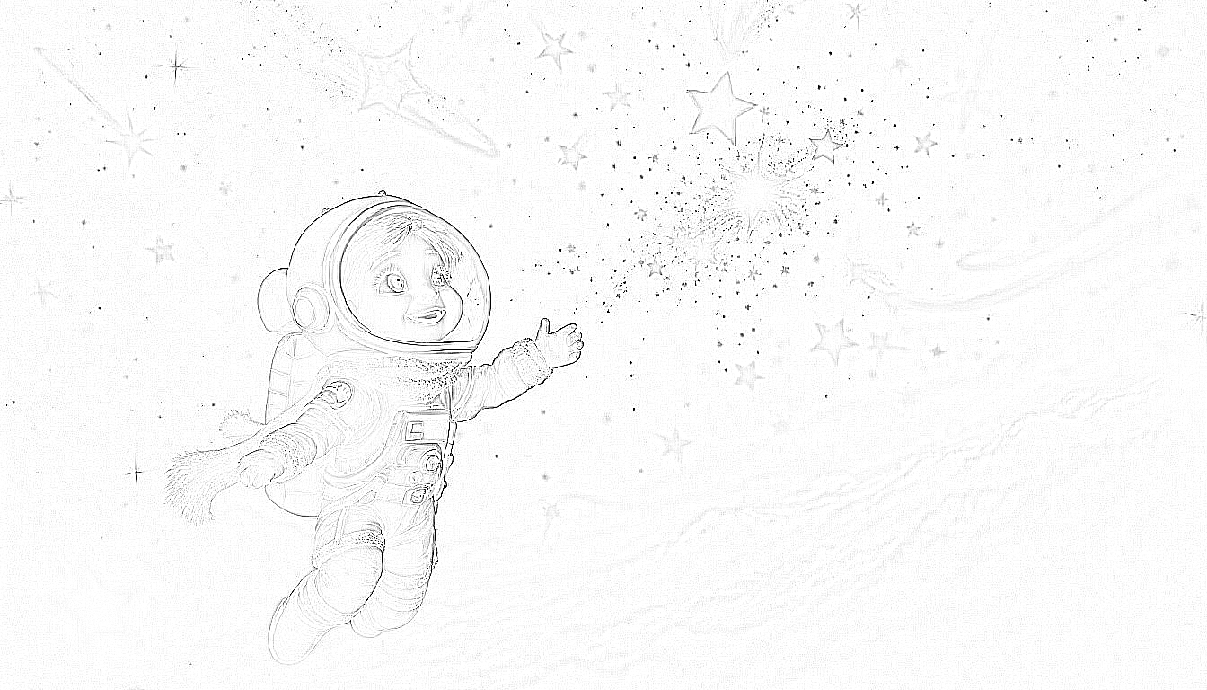 Nina Nebelreise und das Weihnachtssternbild