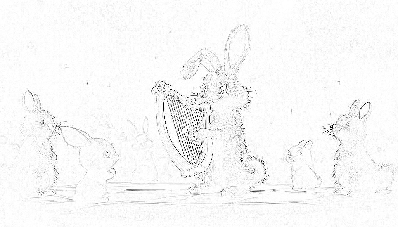 Fritz, der Harfenhase