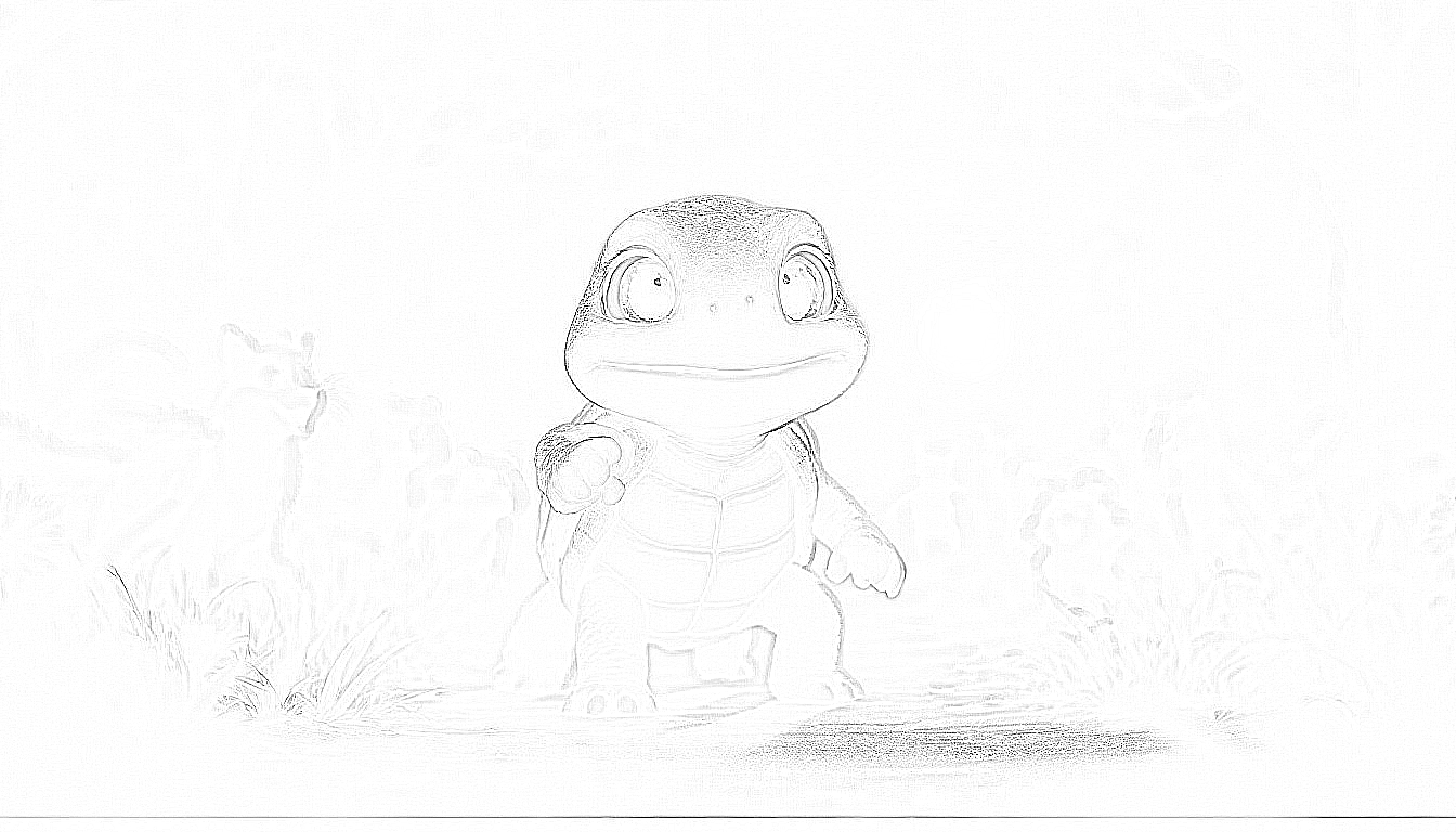 Die mutige Schildkröte Tilda Tempofrei: Ein Wettrennen voller Mut